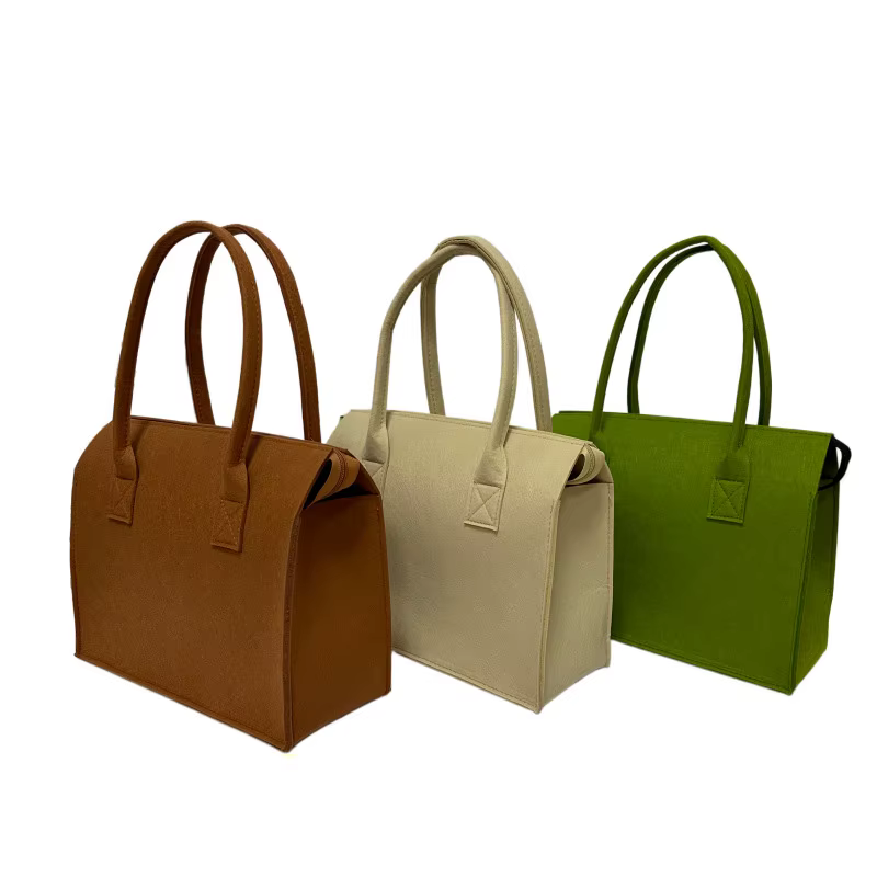 Sac en feutre, petit sac fourre-tout, sac de voyage, sac de shopping, sac en feutre souvenir - Porte-objets écologique et portable pour un usage quotidien