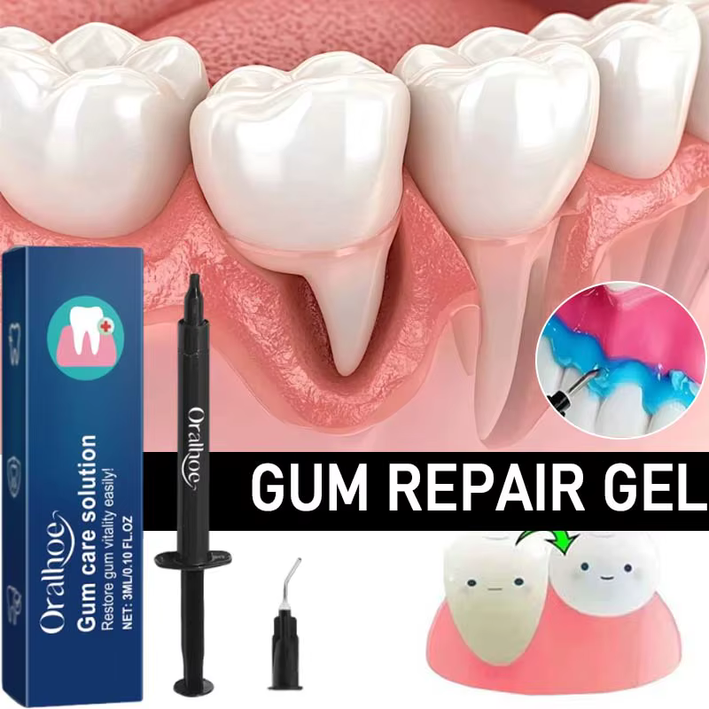 Gel Réparateur pour Gencives : Soulage les Douleurs, Améliore l'Inflammation des Gencives Abîmées, Nettoie les Taches Dentaires, Élimine le Tartre, Blanchit et Protège les Gencives