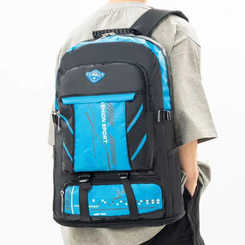 Sac à dos de sport imperméable grande capacité avec plusieurs poches et bretelles rembourrées