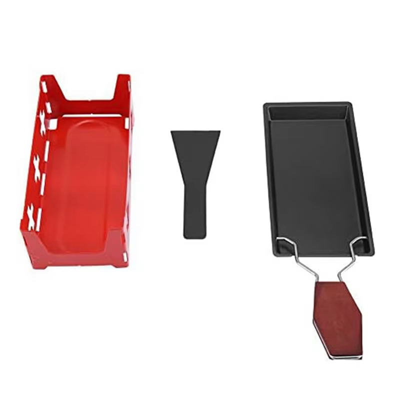 -MEOF Raclette, ensemble de poêle à fromage, plateau de cuisson au fromage antiadhésif Portable, outils de cuisson de cuisine domestique avec spatule