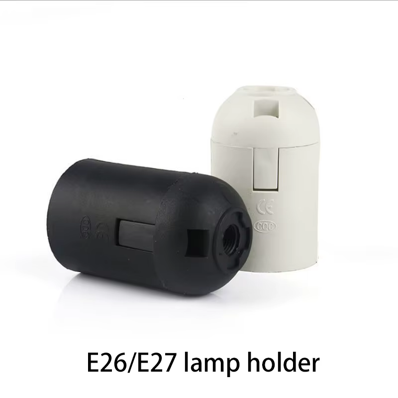 4 pièces E27/E26 douille à vis lampe de table support de lampe suspendue 4A 250 V noir et blanc double couleur en option compatible sûr et durable
