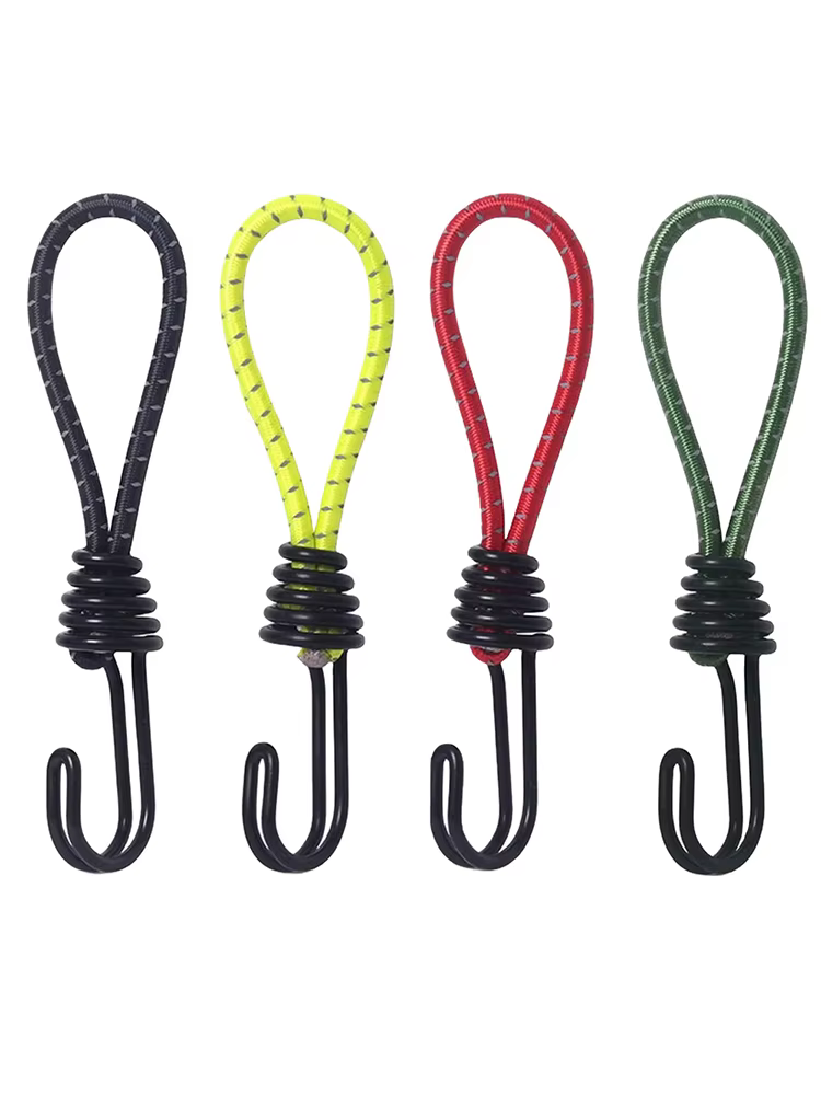 5/10 pièces tente corde élastique cordon crochet polyvalent Camping en plein air auvent bâche tente fixation cordon chaîne mousqueton crochets accessoires