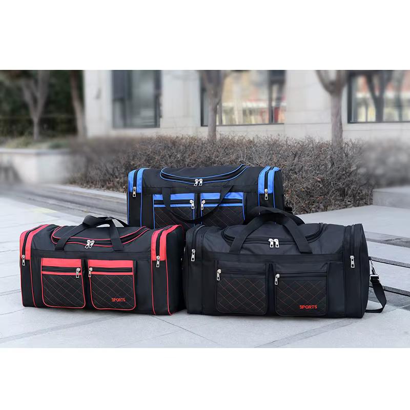 Sac à bagages de grande capacité pour hommes – Sac de voyage multi-poches avec fermeture à glissière