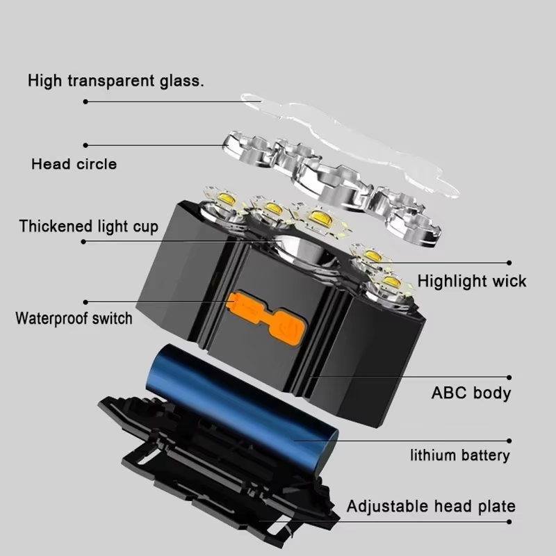 Lampe de poche à 5 LED