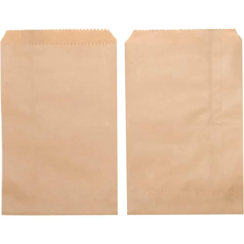10x15cm,8x15cm,13x18cm, 4x6 pouces 50 pièces sac plat en papier Kraft petits sacs en papier pour l'emballage de fête de noël