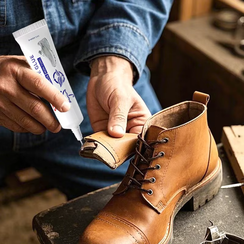 Colle à chaussures multi-usages 60 ml – Adhésif imperméable pour baskets, simili cuir, artisanat en résine et réparation de chaussures