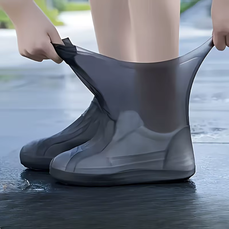 Couvre-chaussures imperméables et résistants à l'eau, réutilisables et antidérapants, universels pour hommes et femmes |   durable, élastique, facile à nettoyer