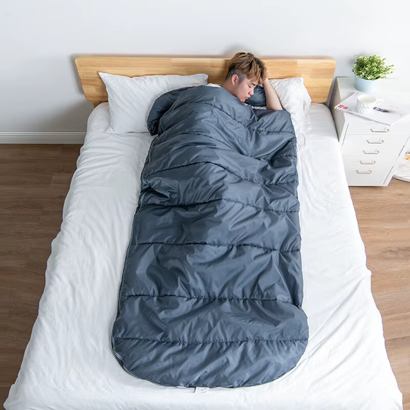 BISINNA grand Camping hiver sac de couchage léger ample sac élargi longue taille pour le repos des adultes en plein air randonnée voyage tourisem
