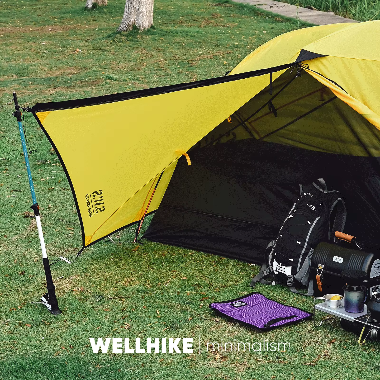 Tente de camping WELLHIKE ultralégère pour 2 personnes