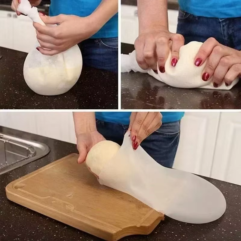 Sac de pétrissage de pâte en Silicone de qualité alimentaire, sac mélangeur de mélange de farine, mélangeur de pâte polyvalent, outil de cuisson pour pain, pâtisserie, Pizza