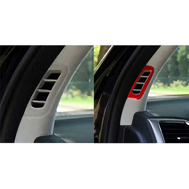 Autocollants décoratifs pour évent de pilier A en fibre de carbone, accessoires d'intérieur de voiture pour Jeep Grand Traff2014, 2015, 2016, 2017-2020