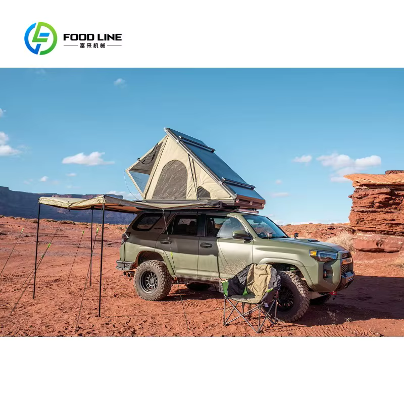 Tente de toit de voiture triangulaire personnalisée pour le camping