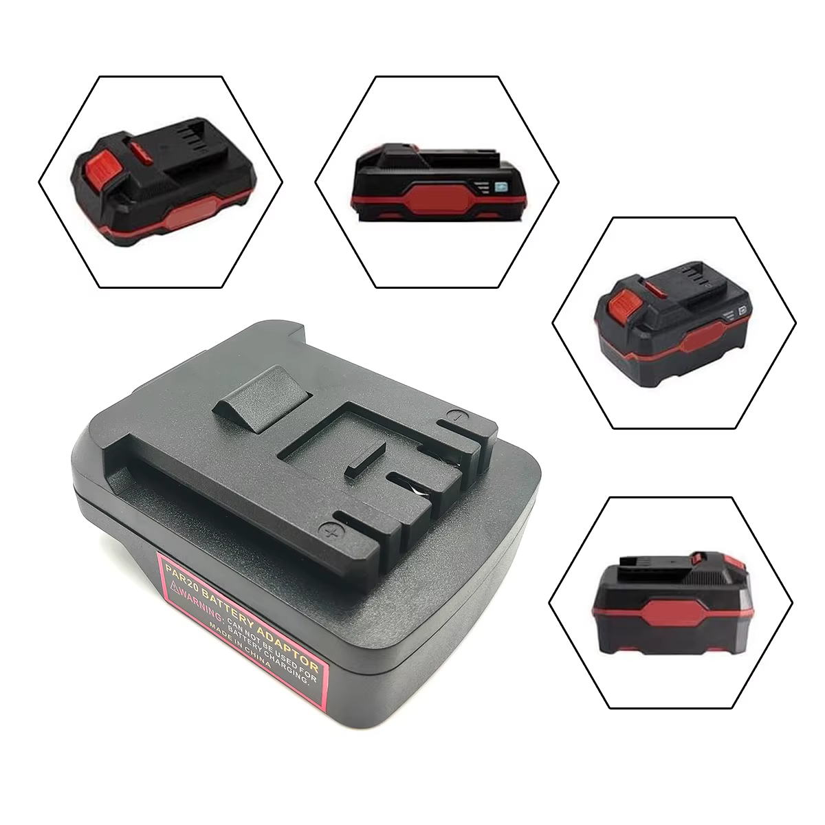 Convertisseur adaptateur de batterie pour Batteries au Lithium Parkside 20V, Compatible avec l'outil électrique de batterie au Lithium Bosch BAT série 18V