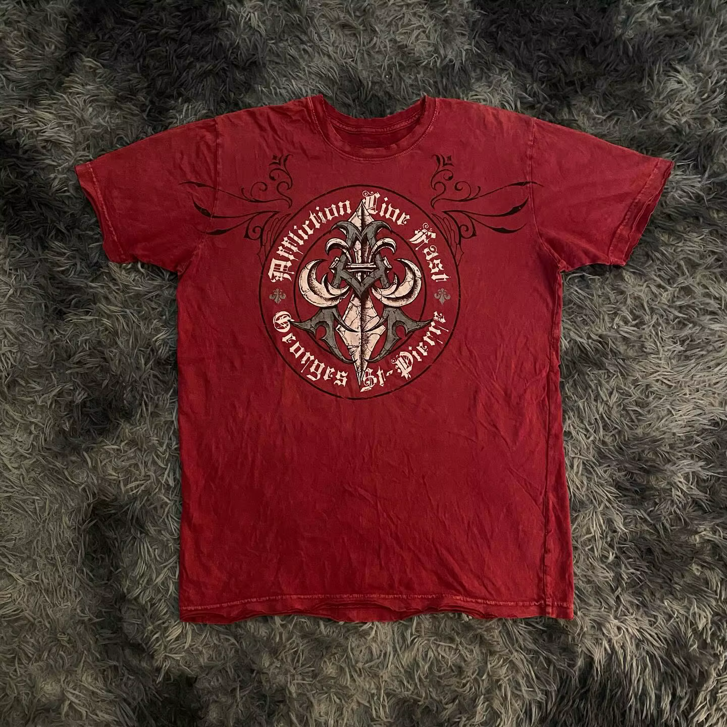 Affliction rouge manches courtes hommes femmes Y2K rétro décontracté haute rue pur coton T-shirts nouvel été Fitness hauts et T-shirts de sport