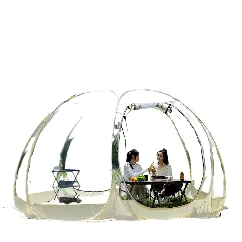 Tente de pique-nique ronde transparente portable