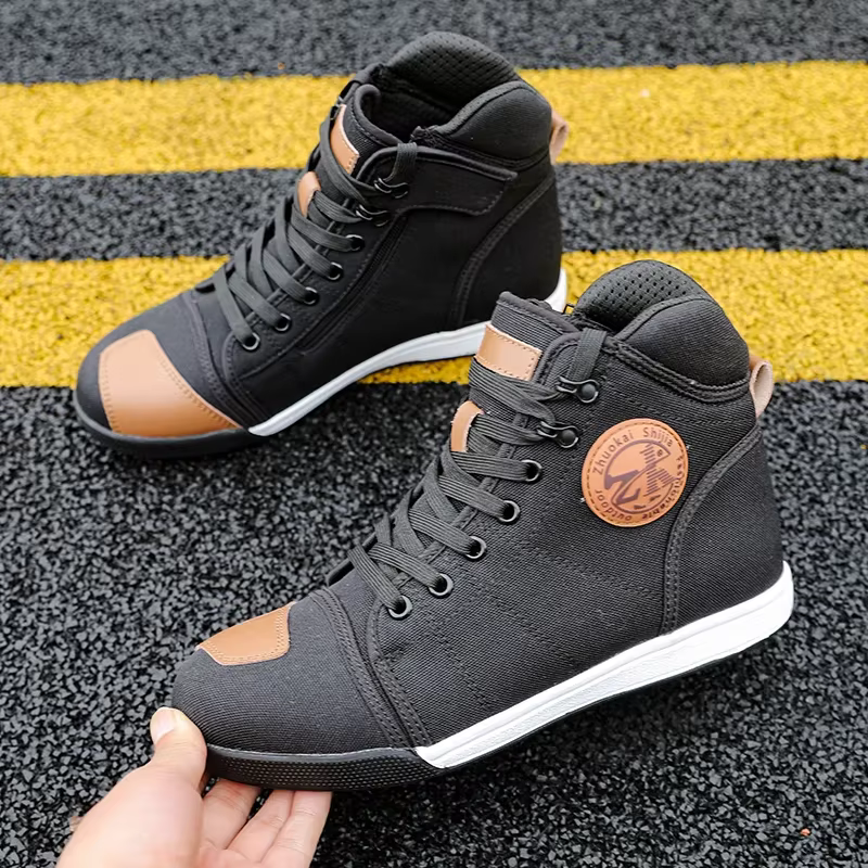 2025 bottes de moto hommes chaussures de motobiker bottes de motocross bottes d'équitation anti-chute pour course sur route Parkour chaussures équipement de chevalier