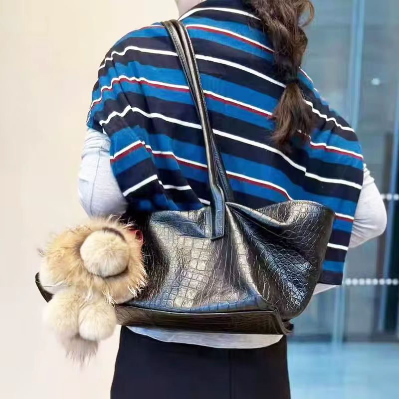 Sacs cabas vintage coréens pour femmes sacs à main et pochettes de luxe de créateurs nouveauté 2026 en PU motif crocodile avec poche intérieure grande capacité porté épaule ou bandoulière haute qualit