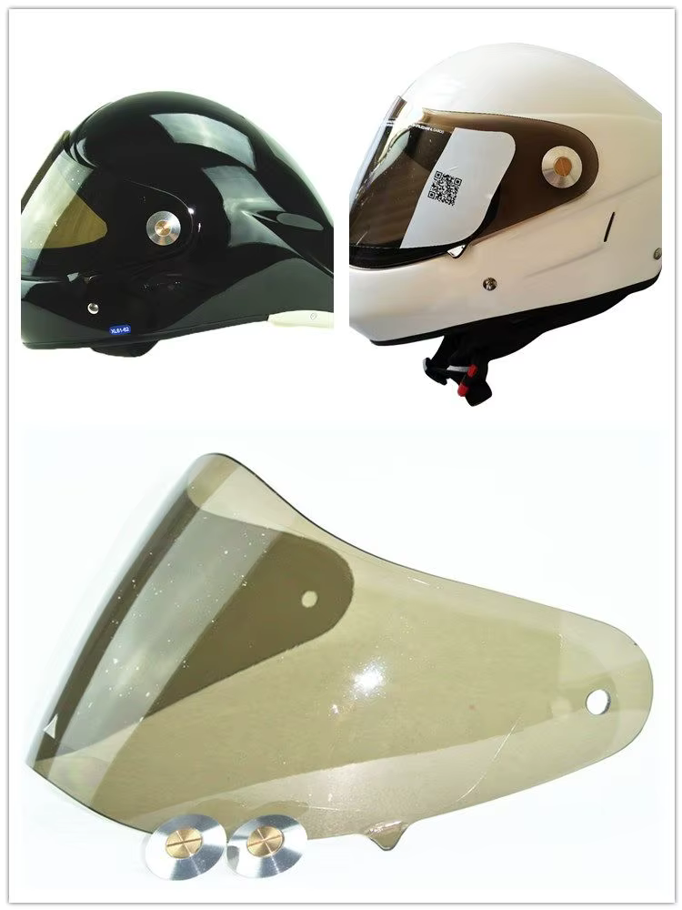 Visière miroir longue pour casque Paraplide, visière transparente, pare-soleil fumé, visière en verre avec toutes les pièces