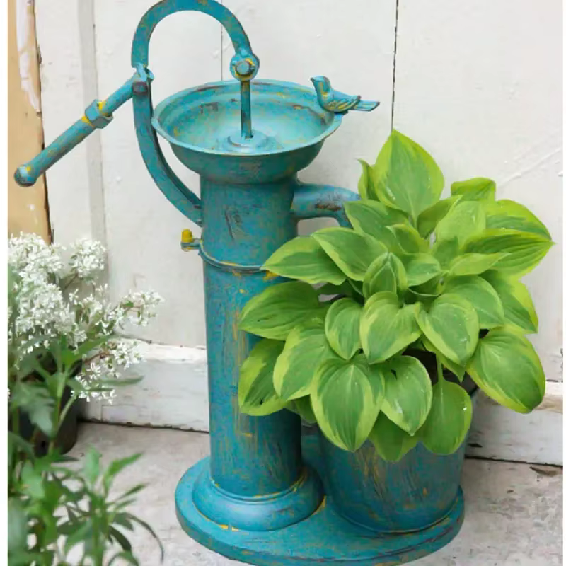 Pots de fleurs d'extérieur du sol au plafond, rétro, support de plantes anciennes, créatif, pression de jardin, puits, balcon, aménagement paysager, décorations en fer