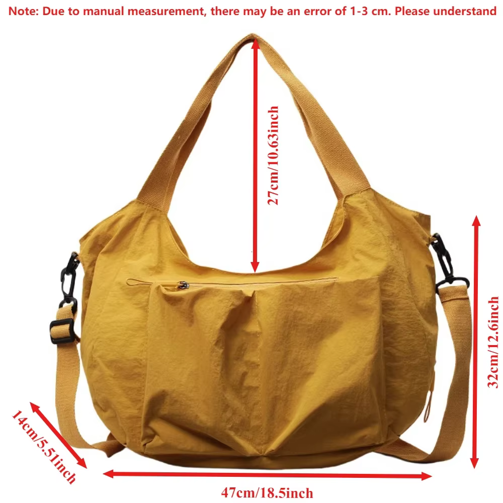 Sac à main à bandoulière unique en nylon à la mode pour femmes, fourre-tout décontracté, sacs à main et sacs à main, nouveau sac à bandoulière de grande capacité