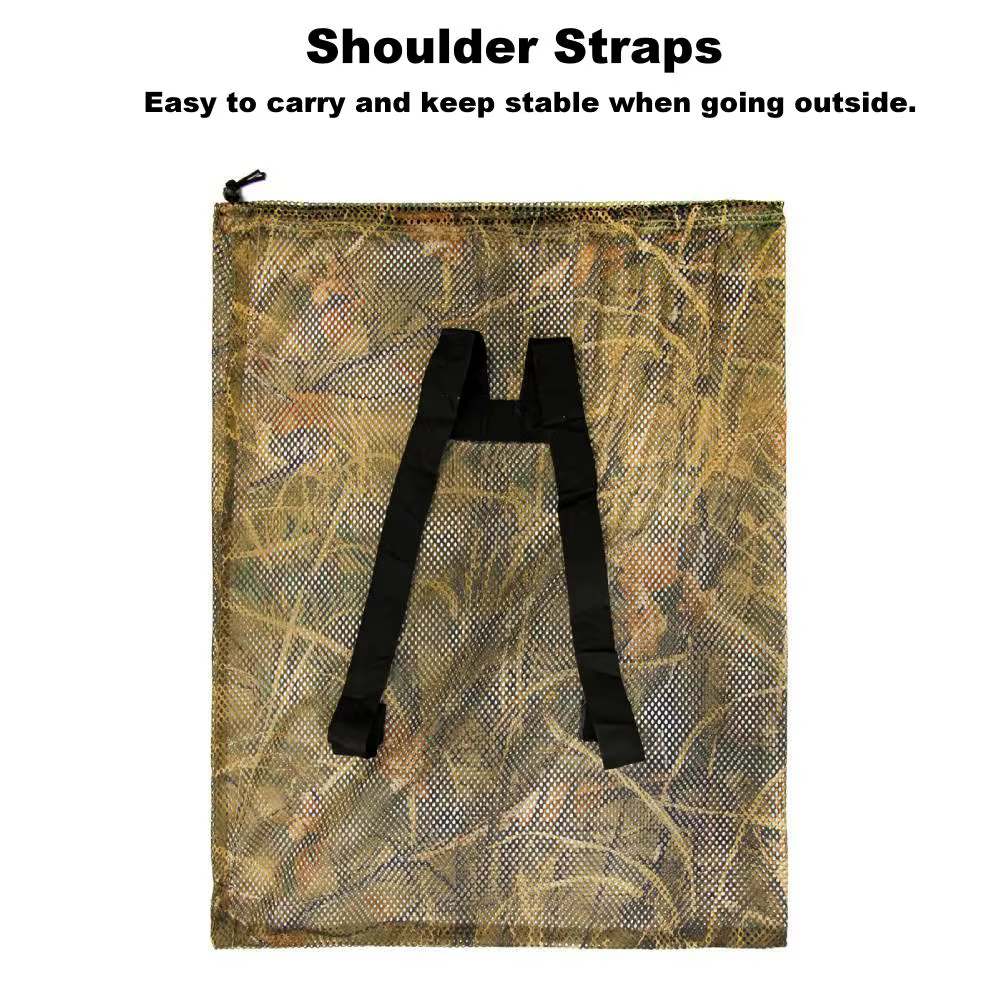 GUGULUZA-Poudres de chasse pour faux canard, dinde, leurre de sauvagine, sac en maille, transport de marllard, nouveau, 2 pièces