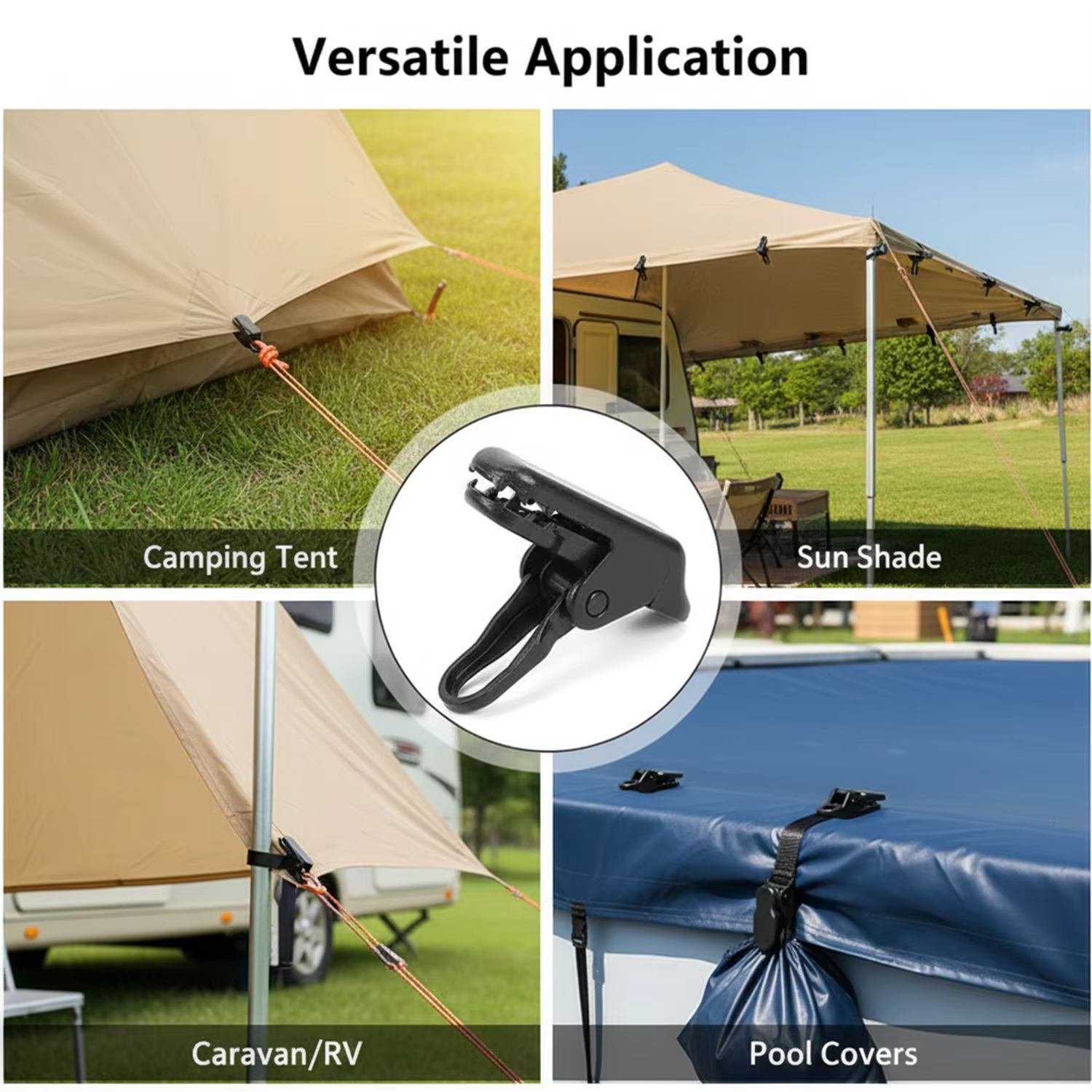 Clips de tente Anti-vent robustes