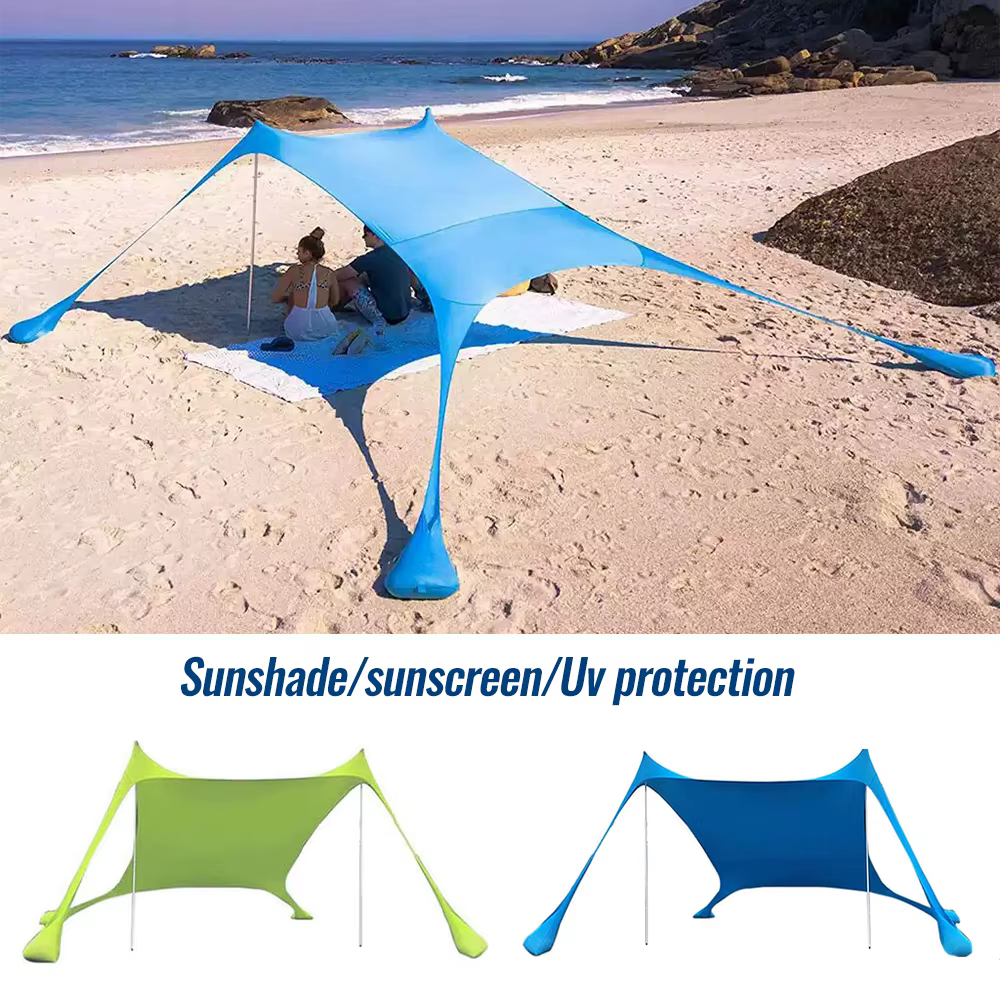 Vente chaude Portable Lycra plage auvent tente Protection UV parasol installation facile abri extérieur pour Camping
