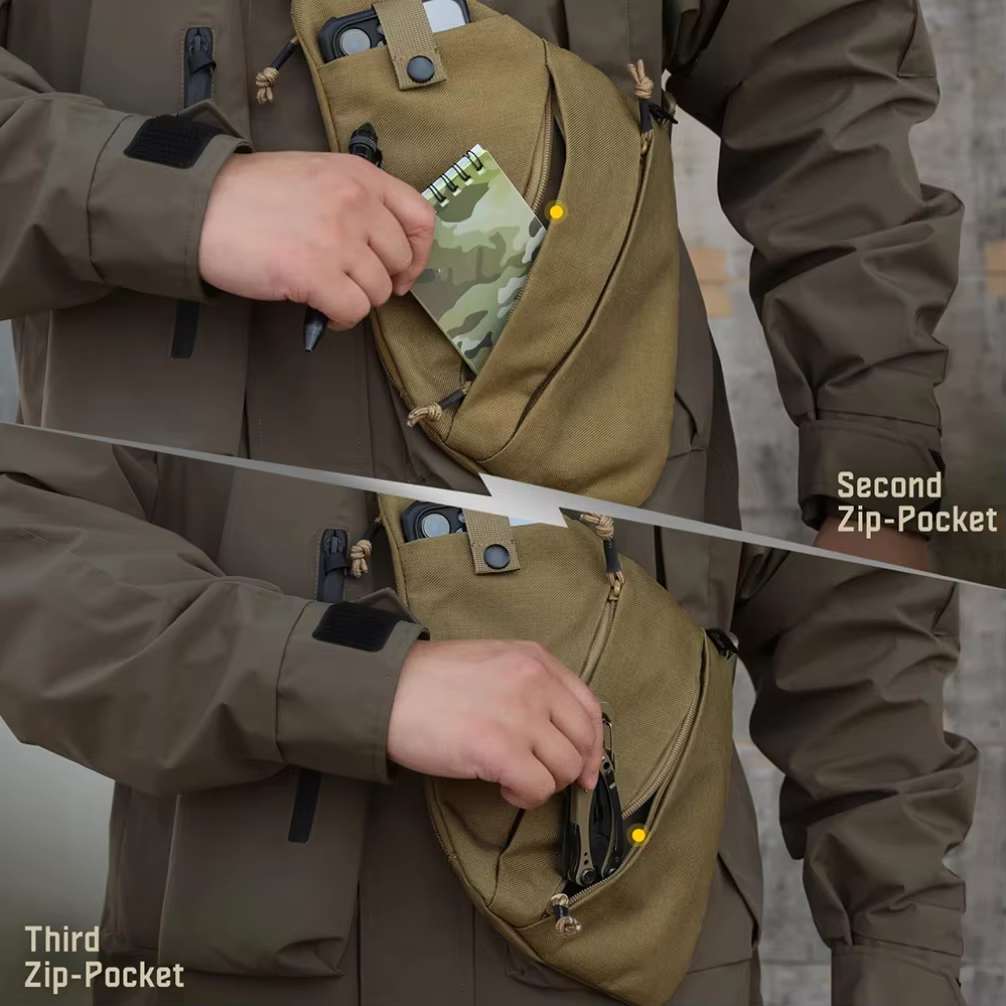 Sac tactique de transport dissimulé pour arme à feu - Holster pour pistolet à tir droit avec conception antivol