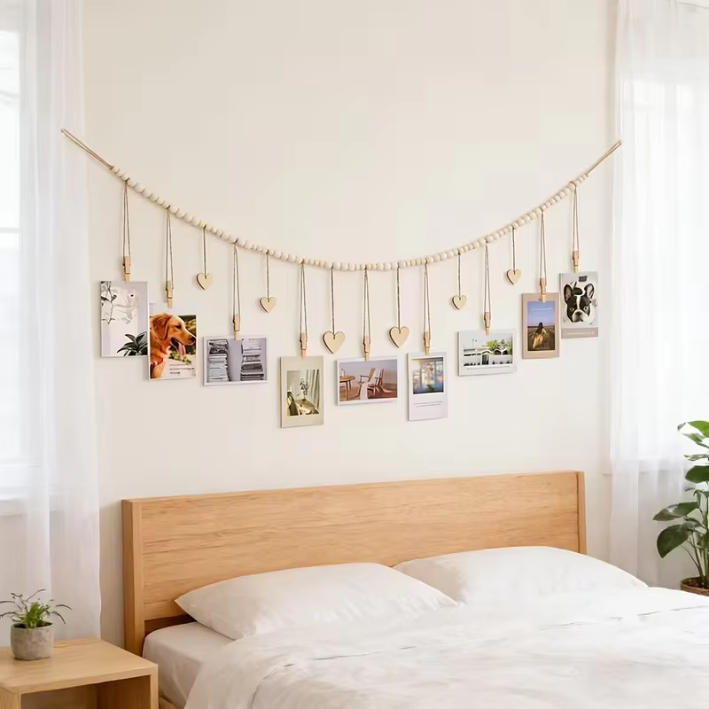 Support photo de style bohème, idéal pour décorer les salons, les chambres et les salles de classe.