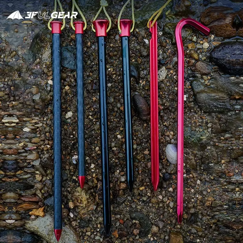 Piquets de tente de randonnée en Fiber de carbone 3F UL GEAR