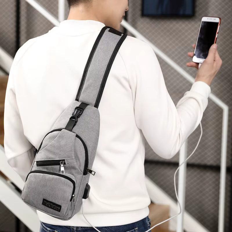Mode décontracté sac à bandoulière petit sac à bandoulière pour hommes hommes diagonale sac à dos messager téléphone sac garçon Fanny poitrine Pack nouveau