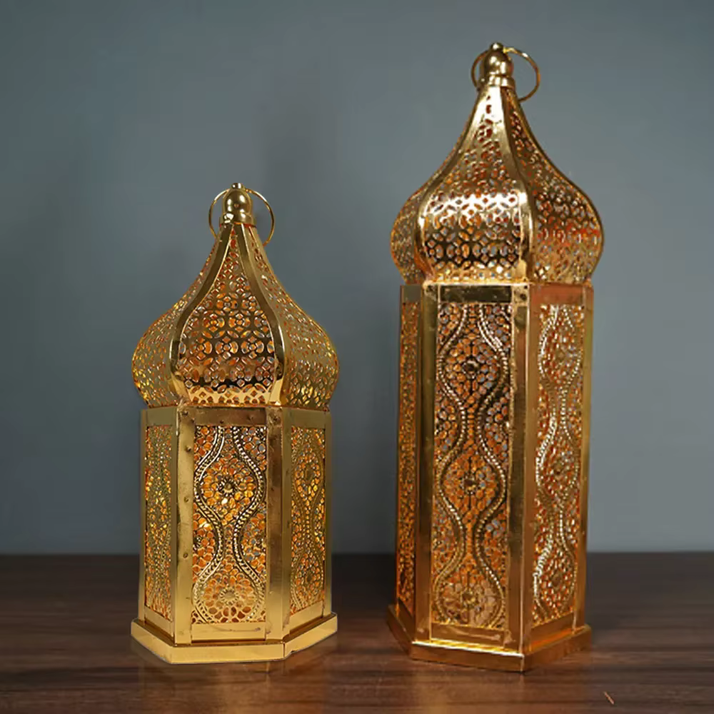 Lanternes à Vent Marocaines, Accessoires de Veilleuse, Décor pour délégations, Jardin, Fournitures de ix