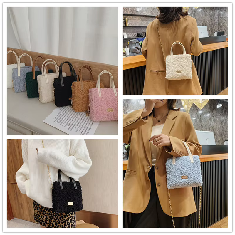 Kit de sacs tricotés au Crochet, bricolage, sac tissé à la main, outil de fabrication, point de croix, maille, ensemble de feuilles de toile en plastique, sac fait à la main