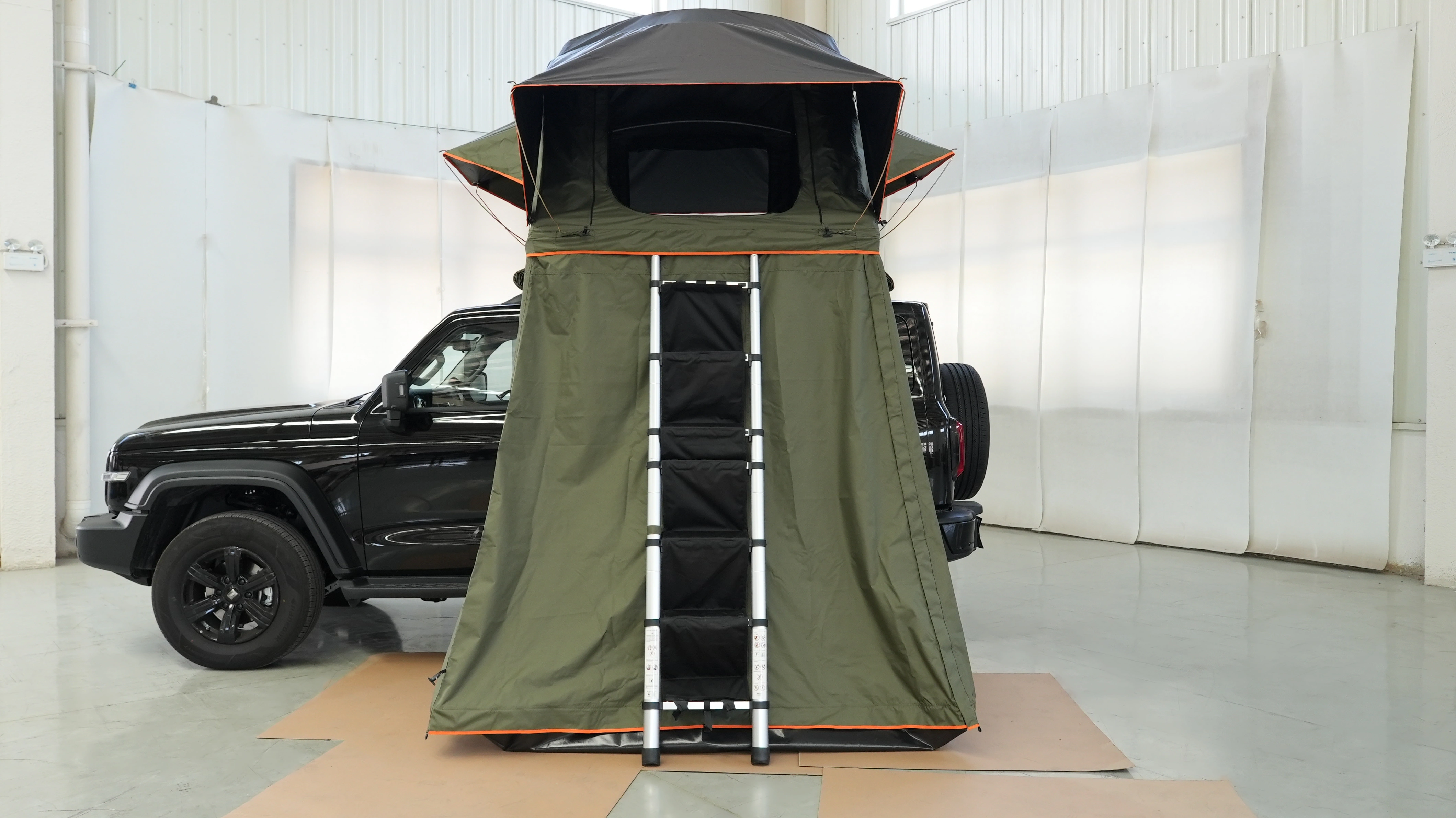 Tente de toit de voiture avec extension latérale étanche pour camping – Nouvelle
