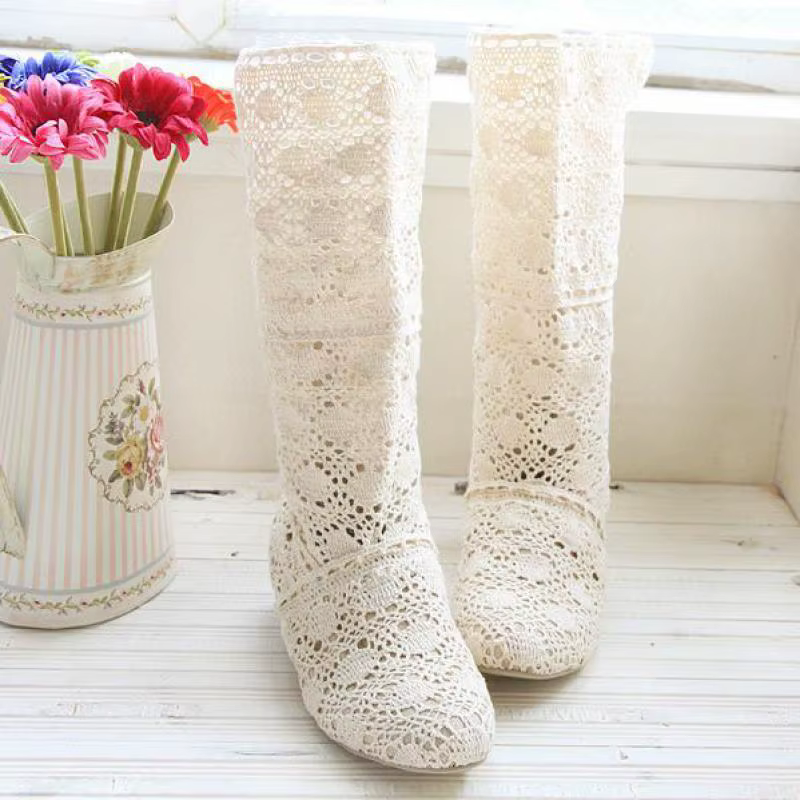 Bottes Creuses Respirantes pour Femme
