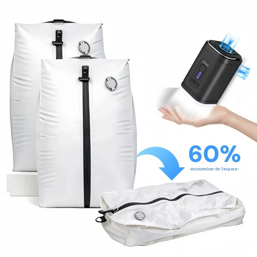 Sac Sous Vide Compression pour Vêtements Voyage Valise