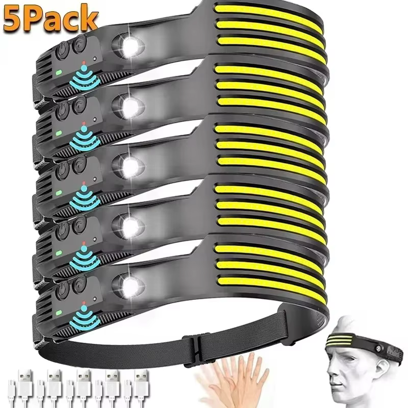 Lampe frontale à Induction LED COB puissante