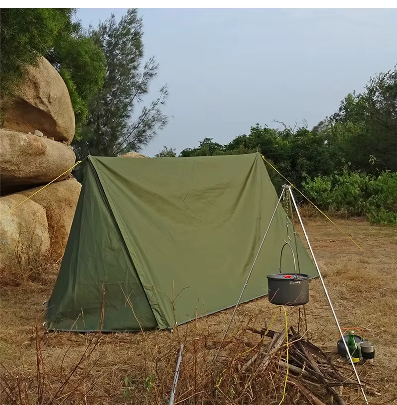 Tente Bushcraft Style boulanger Camping en plein air multifonction abri