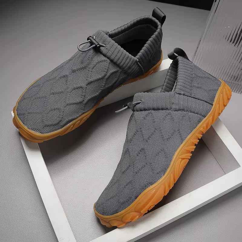 Chaussures pieds nus minimalistes pour hommes, baskets de marche antidérapantes et respirantes en tricot, résistantes à l'usure, légères