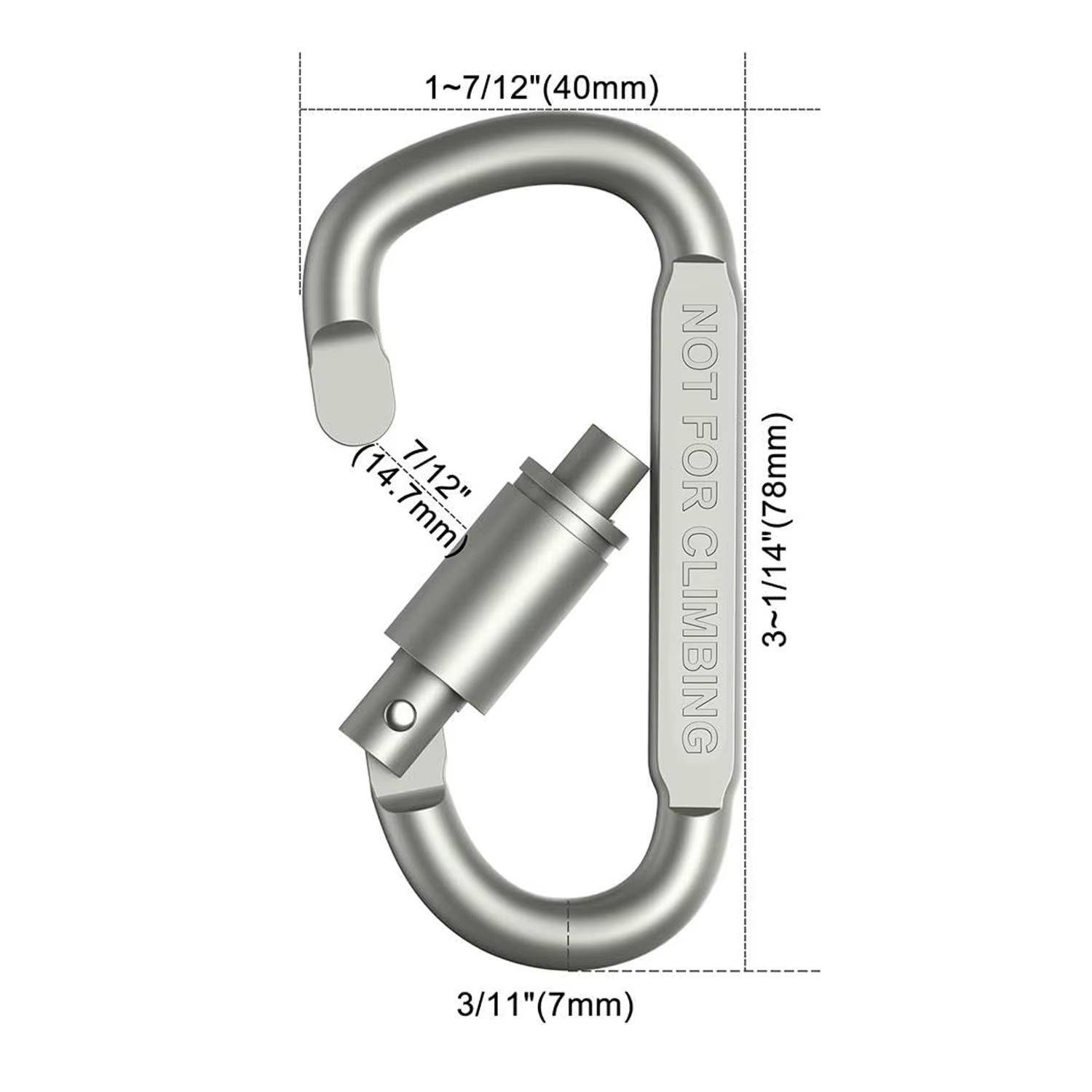 4-6 pièces ensemble de mousquetons pour clé Camping survie EDC extérieur porte-clés Clip alliage d'aluminium tactique