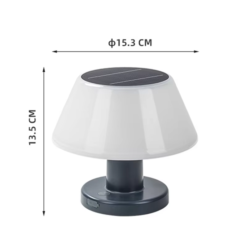Lampe de table solaire d'extérieur étanche