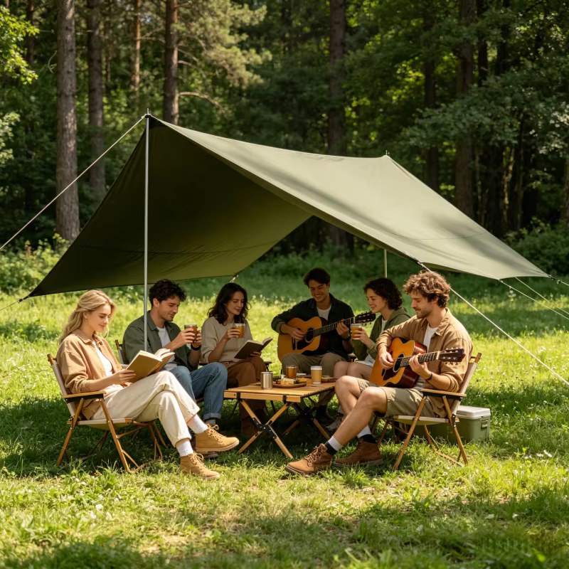 Tente en bâche imperméable ultra-légère et portable