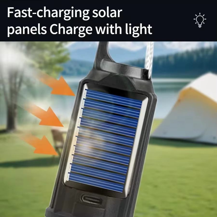 Ampoules LED rechargeables par USB pour l'extérieur, lumière d'urgence haute luminosité, lanterne portable pour le camping, la pêche, lumières de nuit