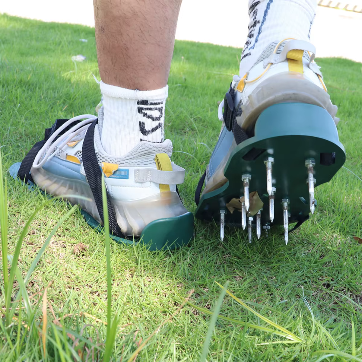 Chaussures d'aérateur de pelouse, sandales d'aération à pointes réglables, Machine d'outils de jardinage, produits manuels, accessoires de Surcador au sol