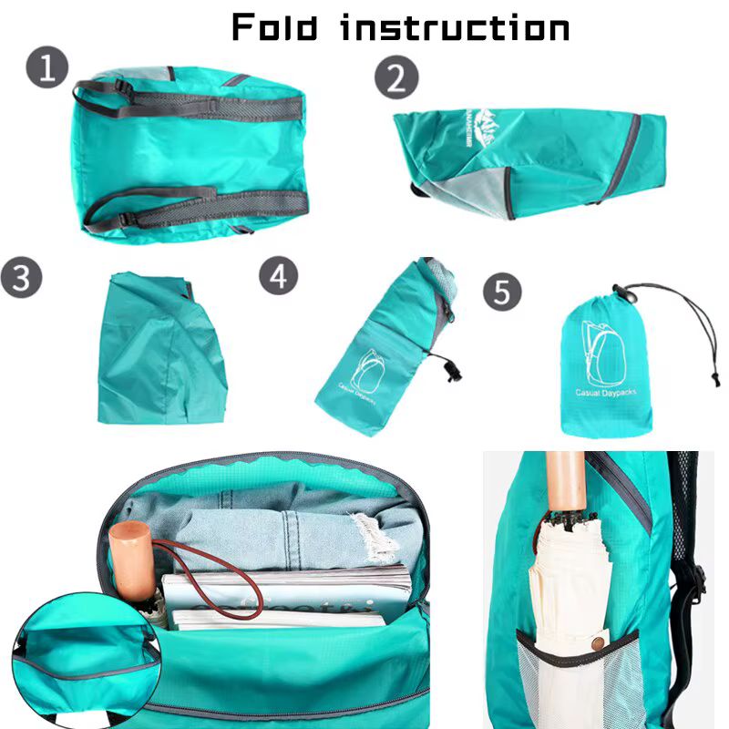 Sac à dos pliable ultraléger et imperméable