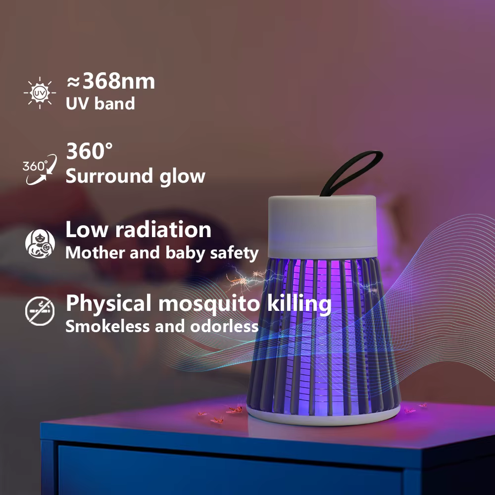 Lampe anti-moustiques électrique à lumière UV pour le camping en plein air