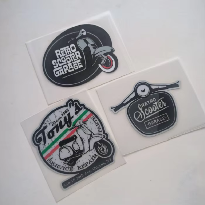 Autocollants de Scooter rétro autocollants de moto réfléchissants autocollants en vinyle course adaptés pour PIAGGIO VESPA style de voiture de moto