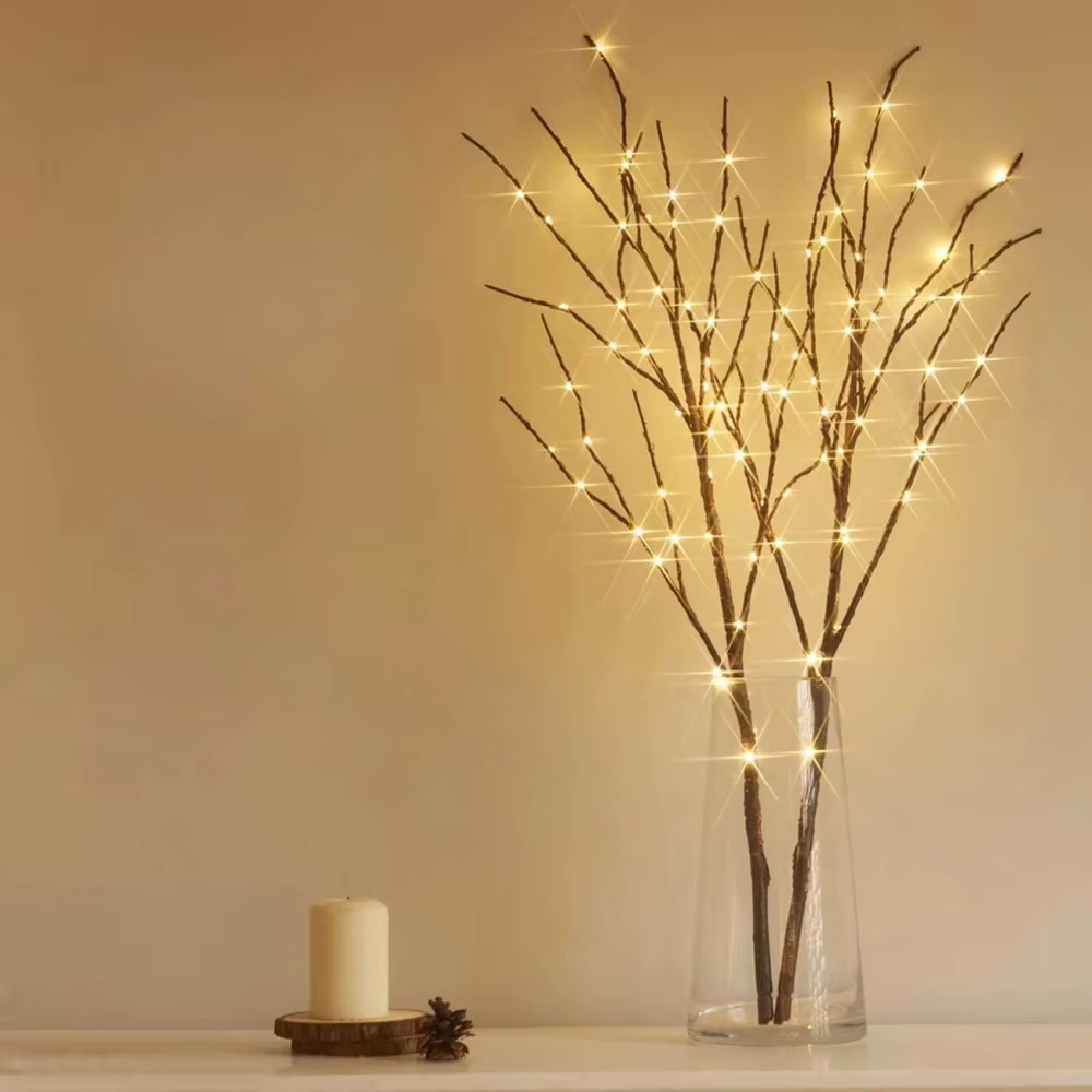 Lampe LED en fil de cuivre pour la décoration de la cour de la maison