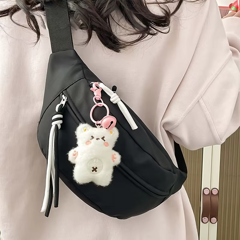 Nouvelle sacoche de poitrine japonaise pour femmes, sac banane polyvalent en nylon, petit et léger, sac d'extérieur original et léger