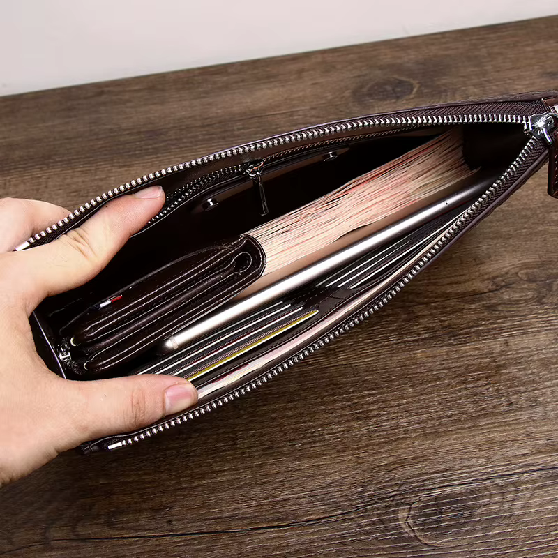 Sac en cuir véritable pour homme